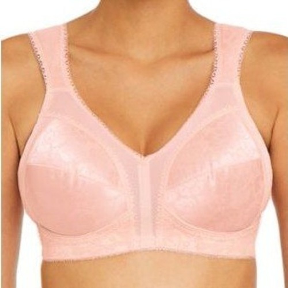 Playtex Womens 18 Hour Shoulder Comfort Bra Blush 42C Wireless Feminine NWT